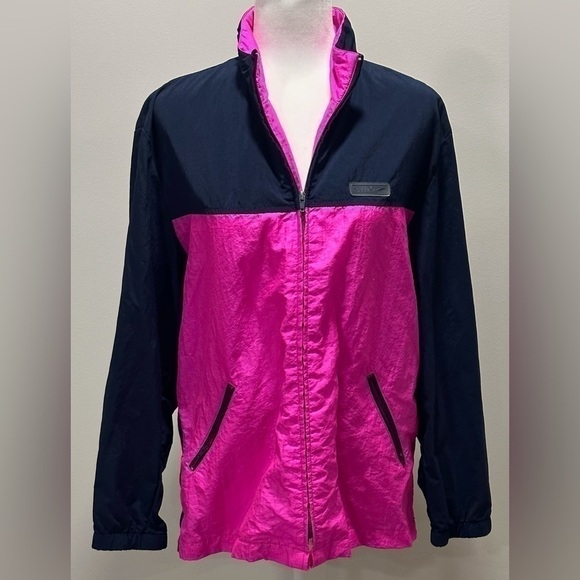 Speedo Authentic Fitness Women’s Windbreaker Black And Pink Size Medium - Picture 1 of 5